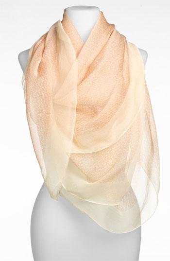 Tory Burch 'logo Lattice' Silk Scarf Womens Ballet Pink One Size
