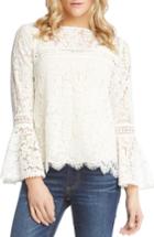 Women's Karen Kane Embellished Lace Bell Sleeve Top