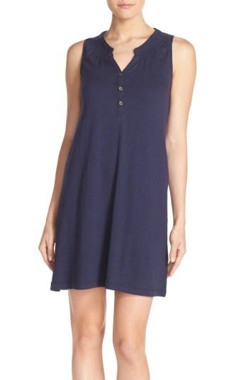 Women's Lilly Pulitzer 'essie' Cotton & Modal A-line Dress - Blue