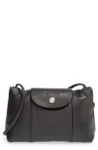 Longchamp Le Pliage - Cuir Crossbody Bag - Black