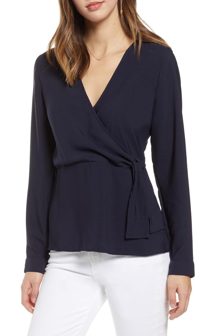 Women's 1901 Tie Waist Top - Blue