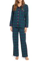Women's Vineyard Vines Blackwatch Plaid Cotton Pajamas - Black