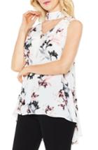 Women's Vince Camuto Lily Melody Choker Neck Blouse, Size - White