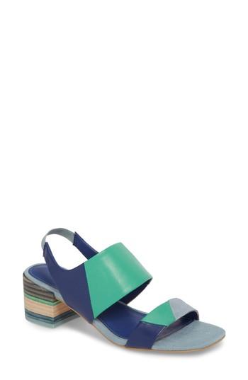 Women's Kelsi Dagger Brooklyn Shiloh Block Heel Sandal .5 M - Blue