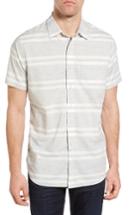 Men's Grayers Gramercy Trim Fit Stripe Chambray Sport Shirt - Grey