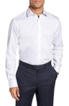 Men's Ted Baker London Queenyy Trim Fit Solid Dress Shirt .5 - 32/33 - White