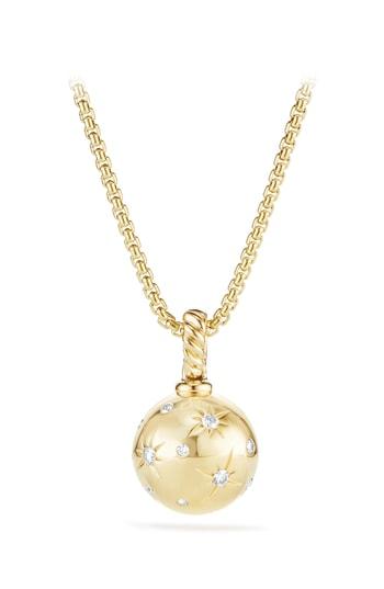 Women's David Yurman Solari Pendant With Diamonds In 18k Gold