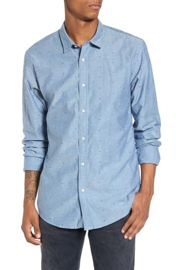 Men's Scotch & Soda Classic Oxford Shirt - Blue