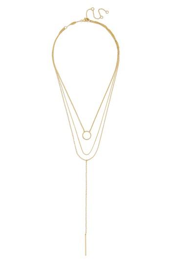 Women's Baublebar Anello Everyday Fine Layered Y Necklace
