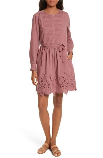 Women's La Vie Rebecca Taylor Eyelet Poplin Dress
