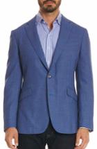 Men's Robert Graham Olsen Tailored Fit Wool Blend Sport Coat - Blue