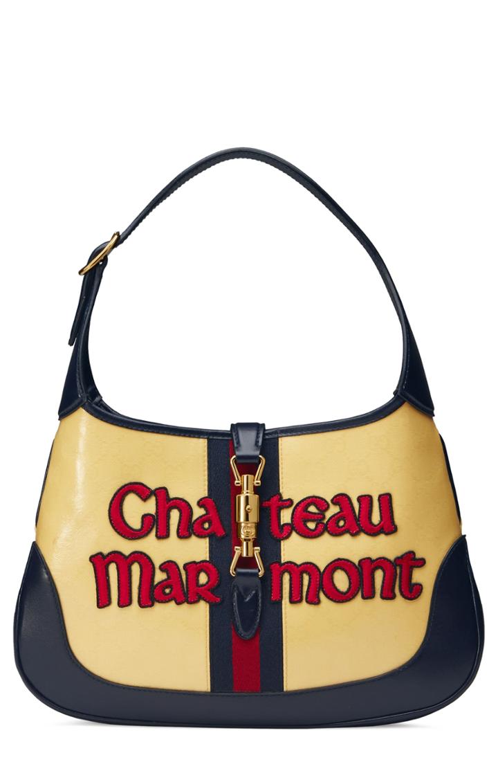 Gucci Medium Jackie Chateau Marmont Gg Hobo - Yellow