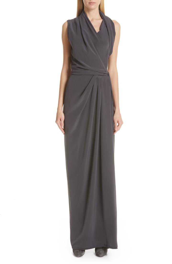 Women's Rick Owens Limo Wrap Evening Dress