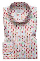 Men's Eton Contemporary Fit Print Dress Shirt .5 - Pink