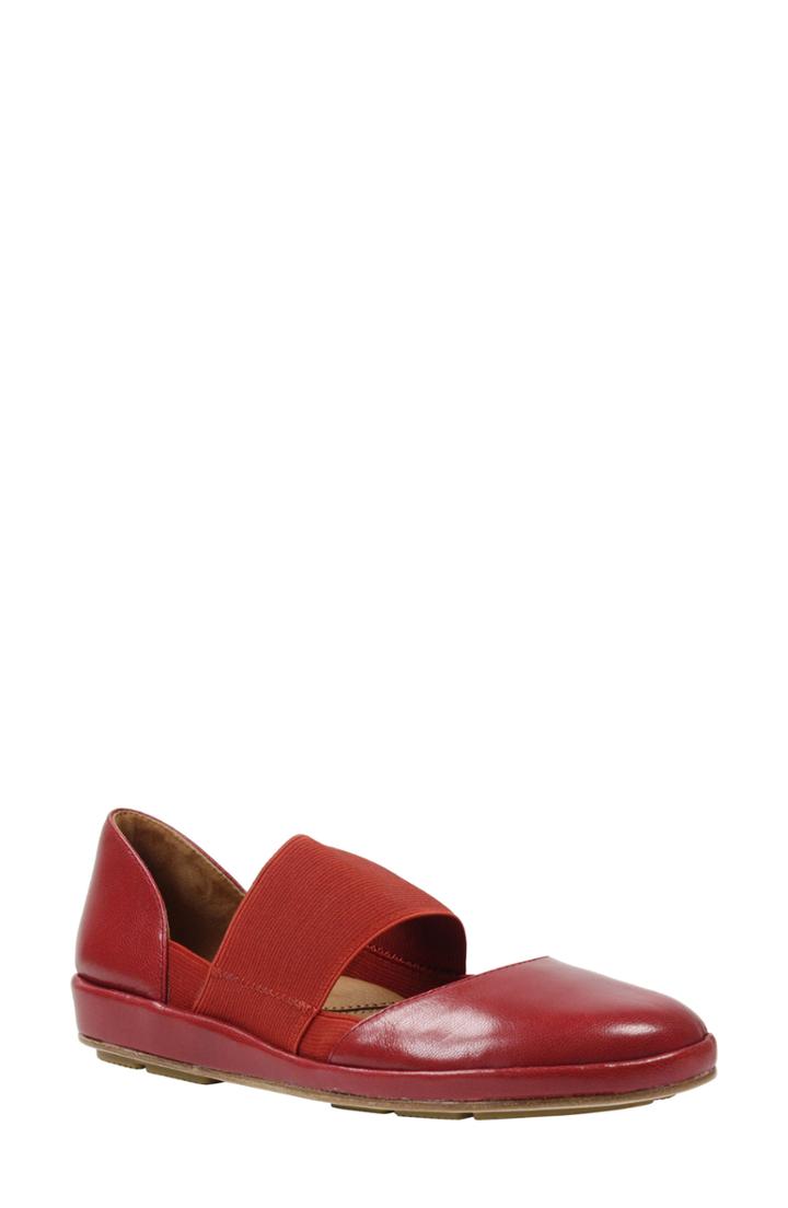 Women's L'amour Des Pieds Camile Wedge Pump M - Red