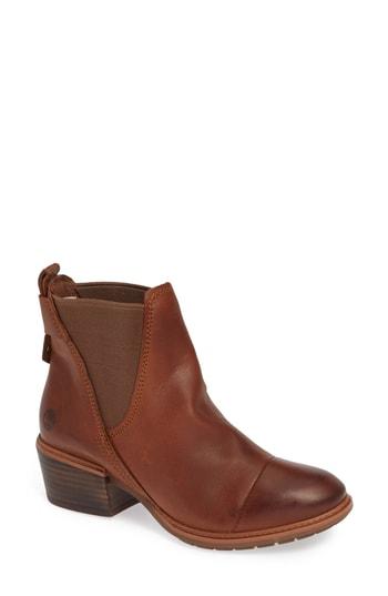 Women's Timberland Sutherlin Bay Slouch Chelsea Bootie M - Brown