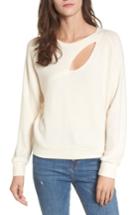 Women's Lna Phased Brushed Cutout Sweater - Beige