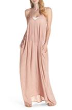 Women's Elan V-back Cover-up Maxi Dress - Pink