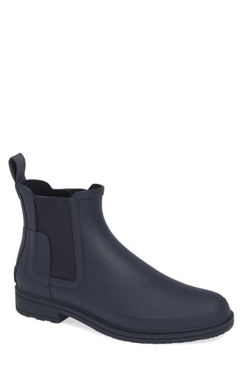 Men's Hunter Original Refined Waterproof Chelsea Boot M - Blue