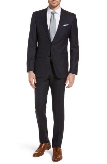 Men's Boss Novan/ben Trim Fit Solid Wool Blend Suit