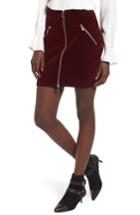 Women's Supertrash Selvet Velvet Miniskirt Us / 36 Eu - Red