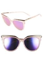 Women's Mcm 56mm Cat Eye Sunglasses - Sparkly Pink