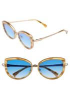 Women's Wildfox Clubhouse 54mm Mirrored Sunglasses - Antique Gold