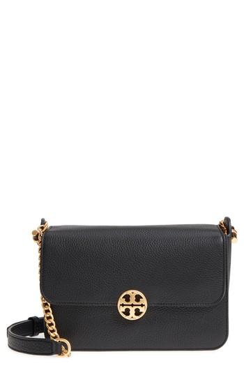 Tory Burch Chelsea Leather Crossbody Bag - Black