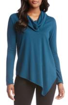 Women's Karen Kane Cowl Neck Asymmetrical Sweater - Green
