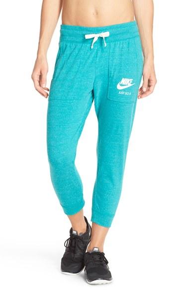 Women's Nike 'gym Vintage' Capris - Green