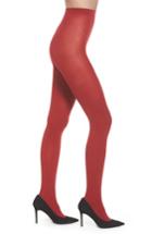 Women's Hue Opaque Tights, Size - Red