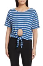 Women's Opening Ceremony Knot Front Stripe Tee - Blue