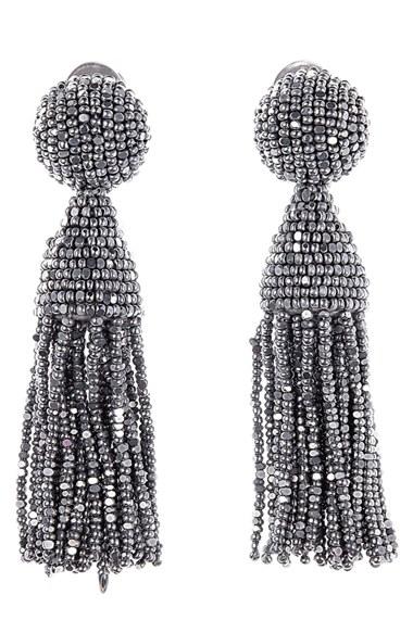 Women's Oscar De La Renta 'classic Short' Tassel Drop Earrings