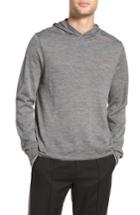 Men's Vince Regular Fit Wool Pullover Hoodie - Grey