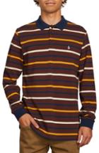 Men's Volcom Gon James Stripe Long Sleeve Polo