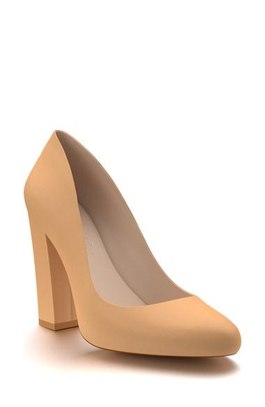 Women's Shoes Of Prey Round Toe Pump A - Beige