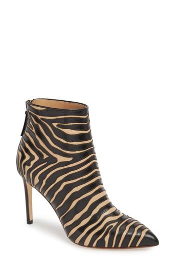 Women's Francesco Russo Pointy Toe Bootie Us / 36eu - Black