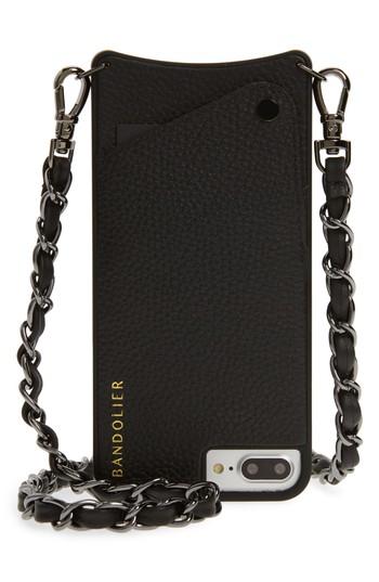 Bandolier Libby Leather Iphone 6/7/8 & 6/7/8 Crossbody Case - Black