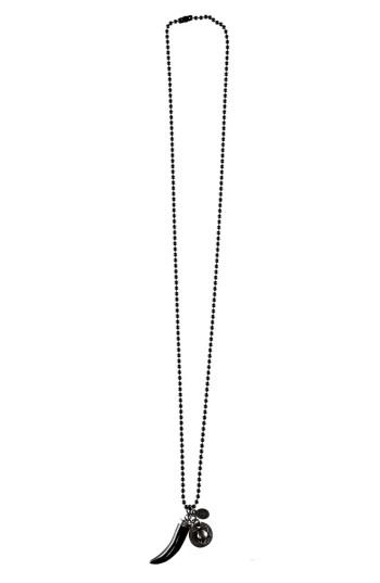 Women's Mhart Horn & Charms Pendant Necklace