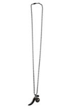 Women's Mhart Horn & Charms Pendant Necklace