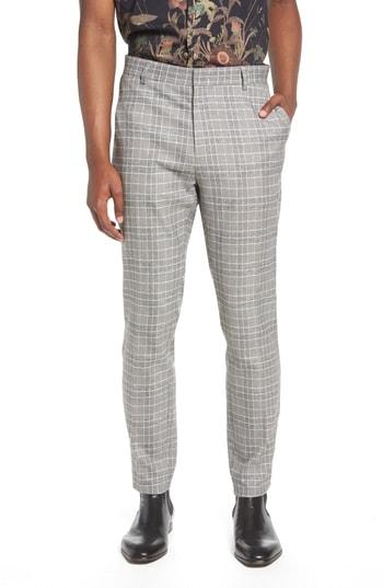 Men's Topman Check Trousers X 30 - Black