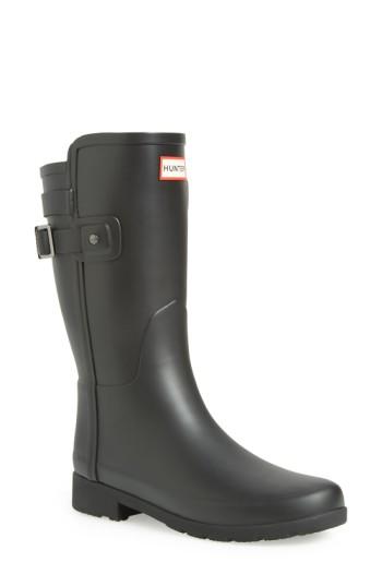 Women's Hunter 'original Refined' Short Rain Boot M - Black