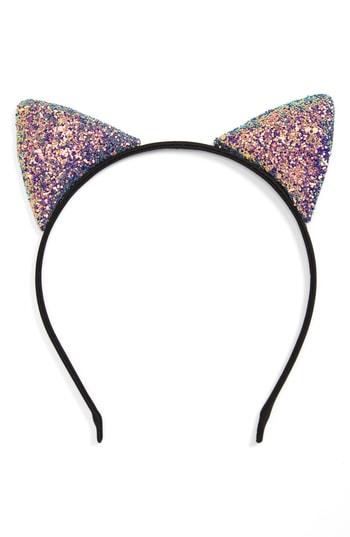 Tasha Iridescent Cat Ears, Size - Black