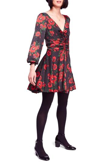 Women's Free People Morning Light Minidress - Black