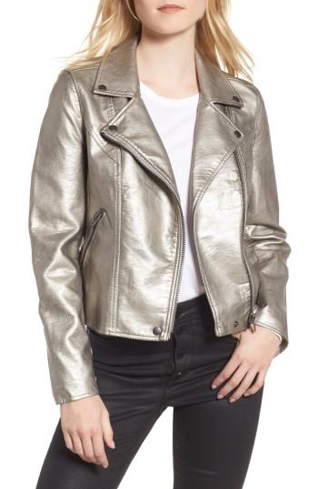 Women's Blanknyc Life Changer Moto Jacket - Metallic
