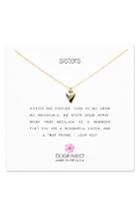 Women's Dogeared Reminder - Sisters Heart Pendant Necklace