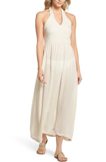Women's Echo Midi Tie Back Cover-up Dress - Ivory