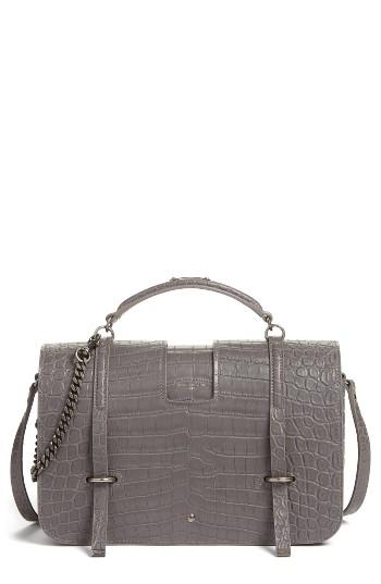 Saint Laurent Large Leather Satchel -