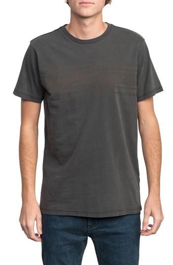 Men's Rvca Elliot Stripe T-shirt - Black