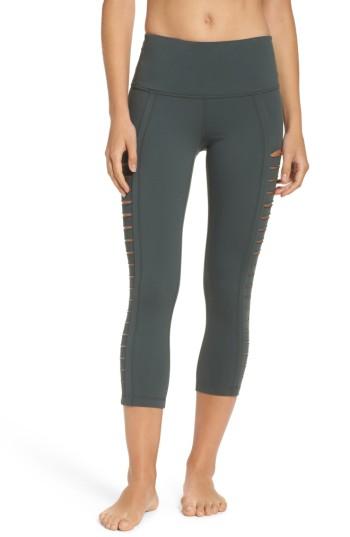 Women's Zella Intrigue High Waist Crop Leggings, Size - Grey